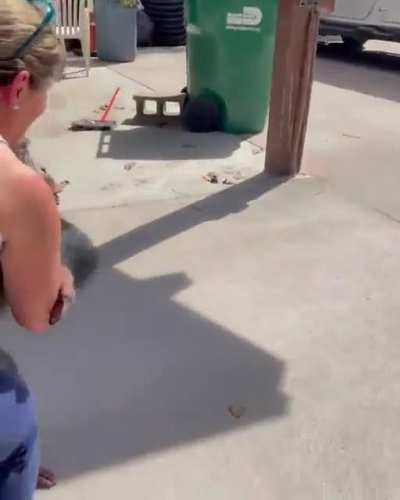 This baby chimp was born with broken ribs, had pneumonia, and was abandoned by his own mother. This Couple raised him and showed him love &mdash; this is how he reacts whenever he sees them now.