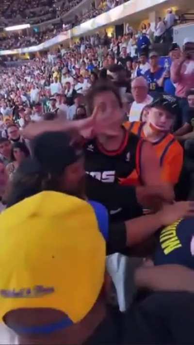 Fight at Suns vs Nuggets game last night. Look how he ran off