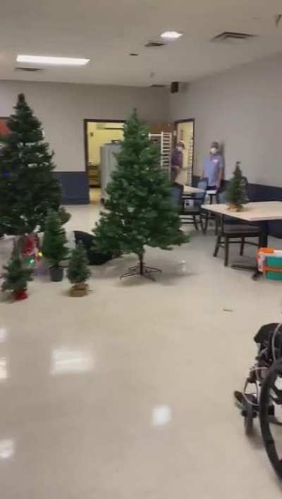 At this nursing home, the staff wanted to do something special. So they gave out Nerf guns, put on antlers and reindeer costumes — and held a 