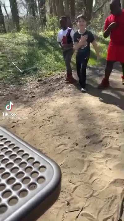 “I’m 10, he’s 9 that’s 19.” Subsequently followed by “I’m not showing you my tits” and a guttural scream.
