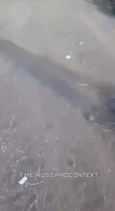 RU POV - Russian soldier takes a video and shows many friendly KIA and destroyed armor. He says "Heres how we fight, there's a 200, here's a 200, here are some more" etc. He keeps cursing and showing more losses and points out vehicles. "They're all ours"