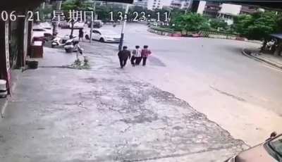 Truck accident in China