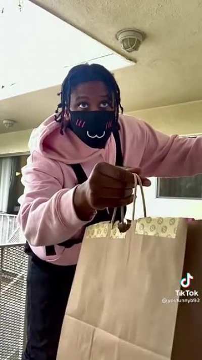 Hand to Customer: &ldquo;Leave food at door&rdquo;
