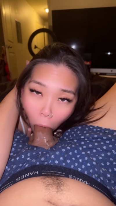 He gave me a mouthful of hard dick