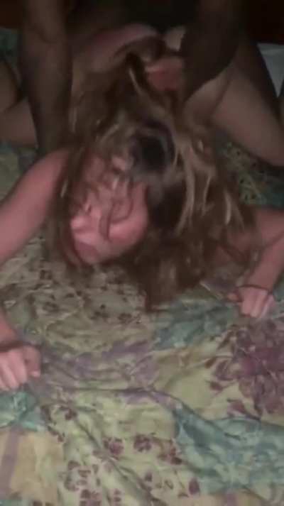 She is cheating with a bbc ( sucking so badly )