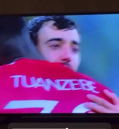 Bruno Fernandes emotional following the outcome of the shootout