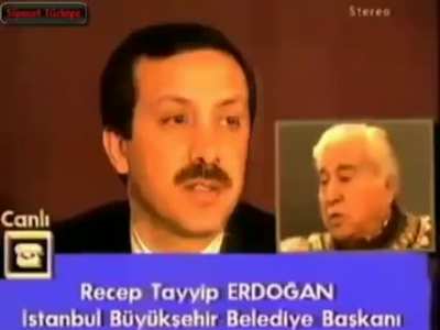 Erdoğan ve Aziz Nesin arasında canlı yayında "şeriat" tartışması.