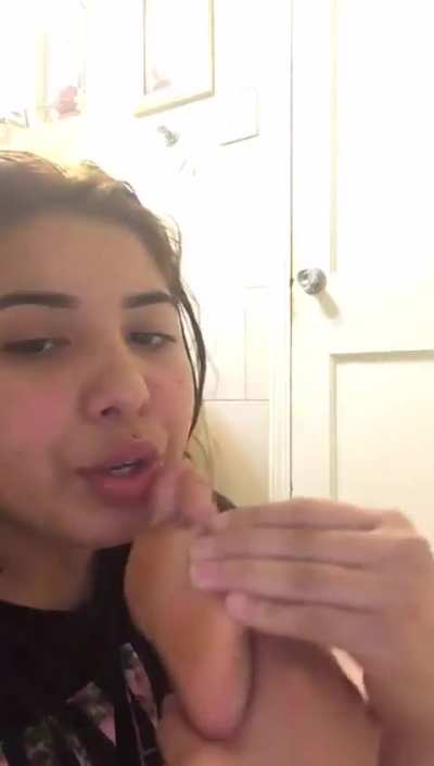 Self foot licking