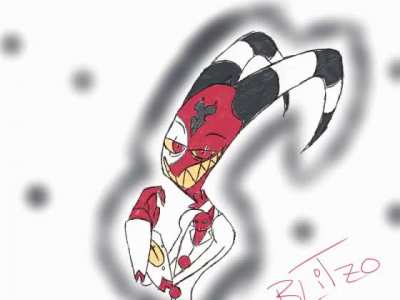 "Hi, I'm Blitzo (the 'O' is silent) and I'm the founder of I.M.P" First time with animation, so why not test my skills with the best boss in Hell?