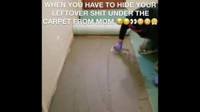 Quickly, I can here her footsteps coming upstairs now