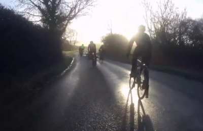 Cycling on a cold day
