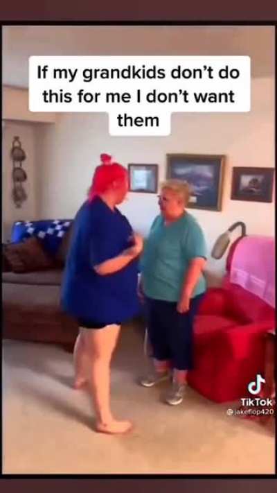 Lucky grandma