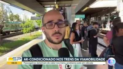 Linha 9 privatizada opera sem arcondicionado rotineiramente. A passagem &eacute; cinco reais.