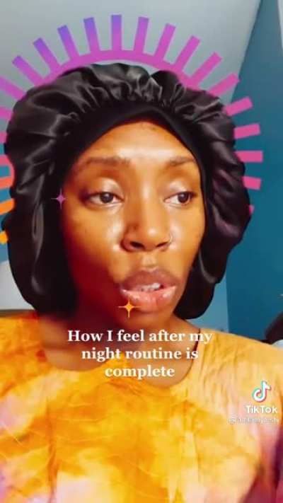 After the night routine is complete