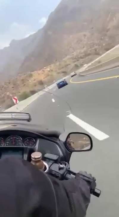 HMFT after I drive my car off a cliff because I&rsquo;m racing a motorcycle