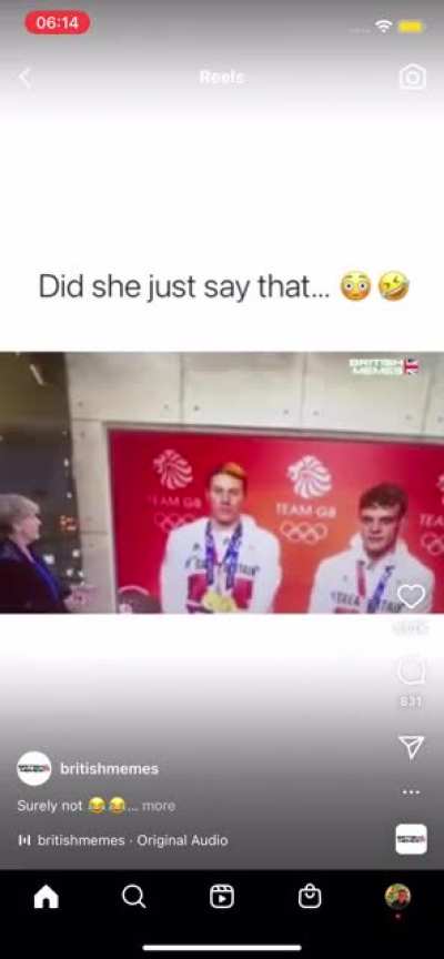 &ldquo;Your third leg was just phenomenal.&rdquo; I bet it is, ma&rsquo;am. I bet it is.