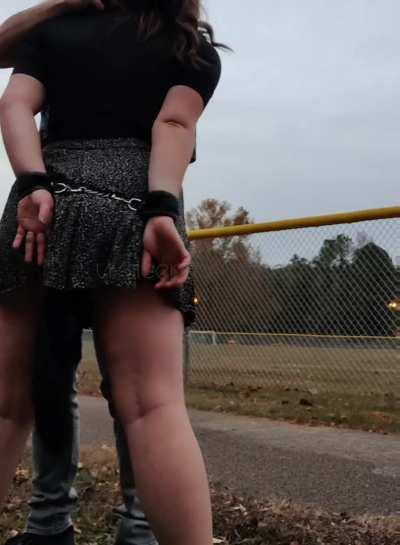 Forced to cum in a public park