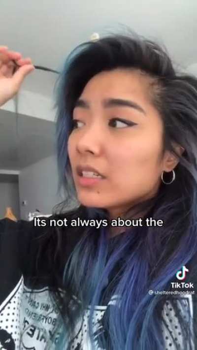 What is she trying to say?