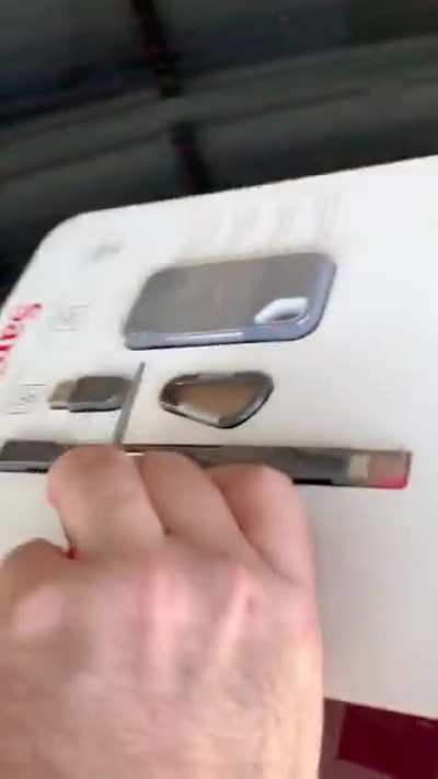 Package design would have you cut through the product