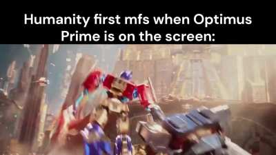 My "Space Marine" side leaving my body when Optimus Prime speaks