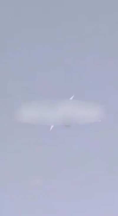 Ukranian "Lyutyi" drone gets shot down seconds before impacting a oil refinery