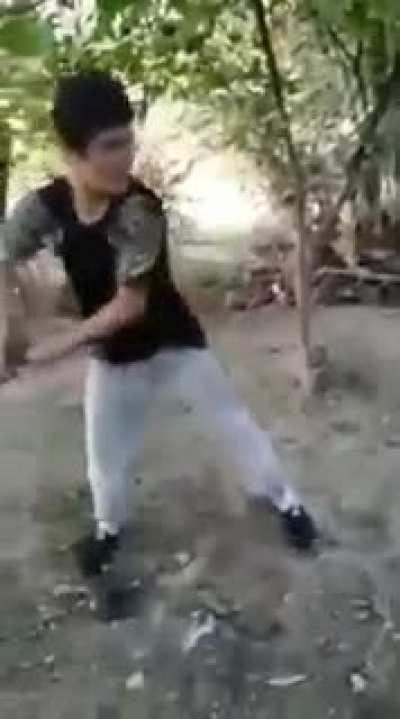 Playing with an armed bomb