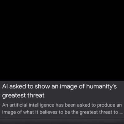 Humanity's greatest threat