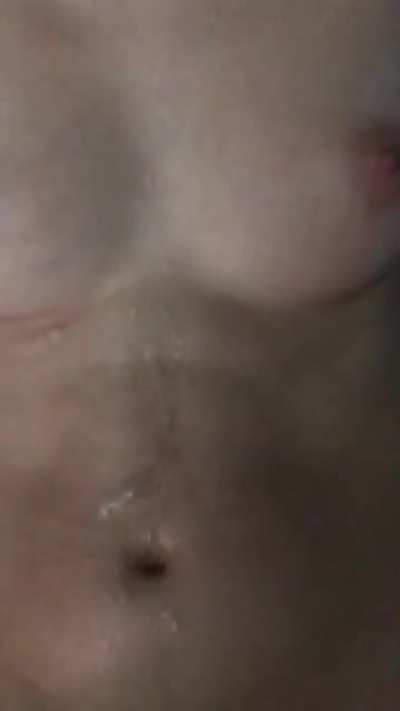 Doe eyed 19 year old lets herself get covered in cum for content for her blog.