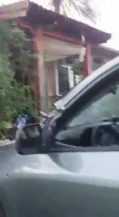 Hamas rocket destroys property in Israel. No lives were lost.