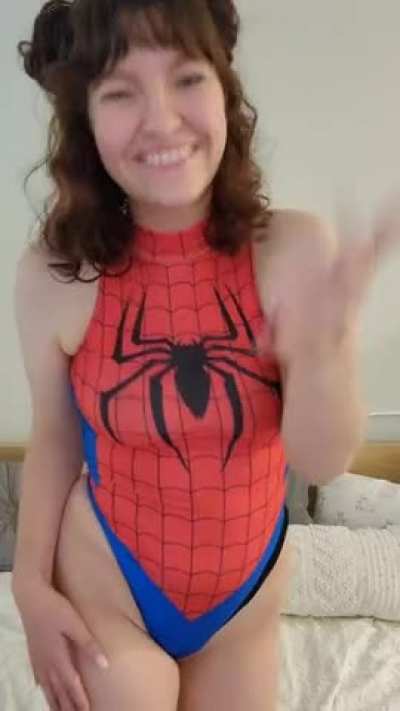 Your friendly neighborhood spider-girl likes to get extra friendly ;)