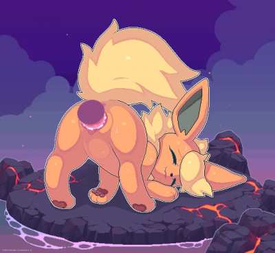 Flareon taking it like a good girl