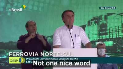 04 March 2021. Bolsonaro complains about press coverage about him. "Only criticism. Not one nice word. Will they talk about me not wearing a mask again?"