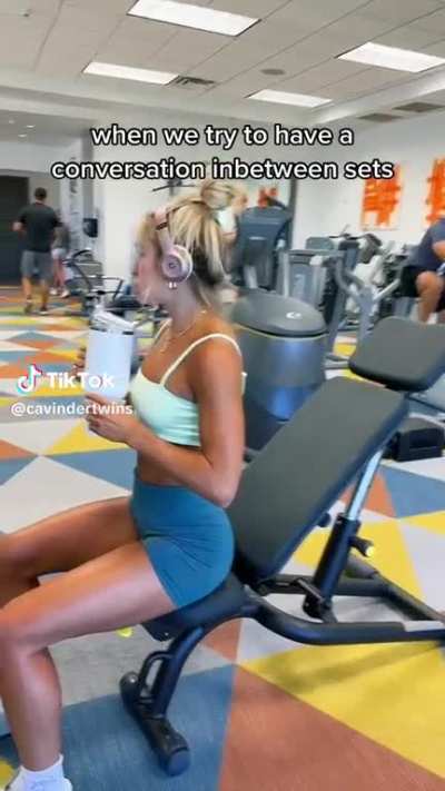 At the gym