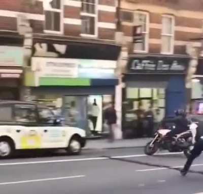 to capture biker on run