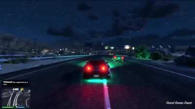 Crazy lightning storm I experienced while cruising down Senora Fwy last night.