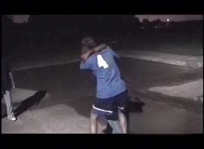 Parking lot brawl