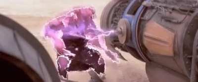 "If your hand gets caught in the beam it's gonna..."