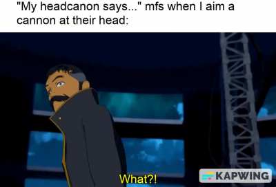 (they're about to not have a head)