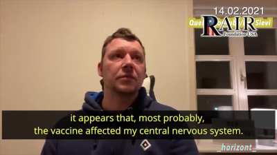 German guy ridicules vaccine skeptics, then suffers paralysis from the covid-19 vaccine