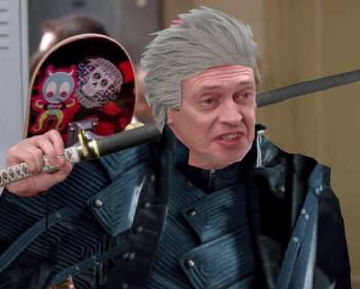 Oh no, Vergil's airpods are out.