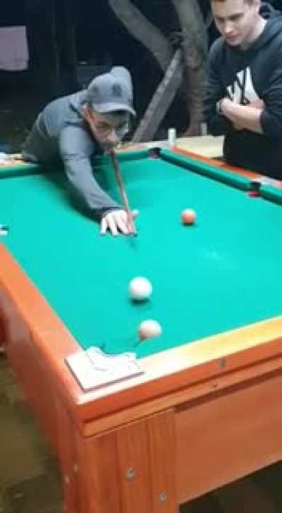 [OC] Me playing pool with my family