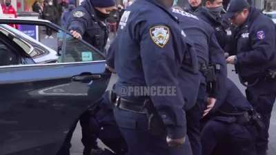 Youtuber pretends to faint in his car for clout. NYPD busts open his windows.