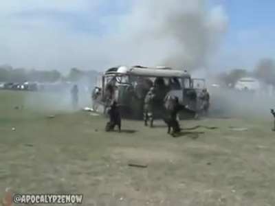 Russian SWAT training. Workplace hazard?