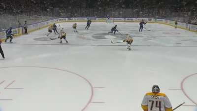 Elias Lindholm sneaks one past Saros to tie the game