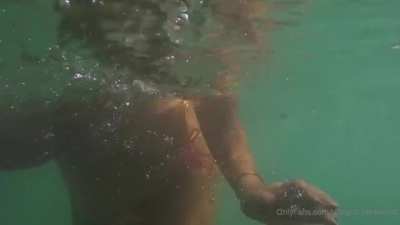 Bobbing in the water