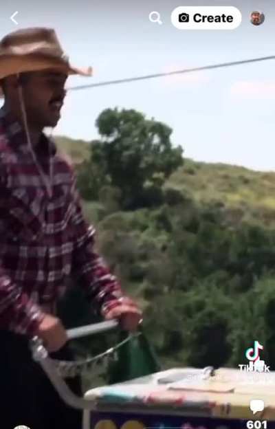 Take my ice cream cart down the old time road&hellip;.