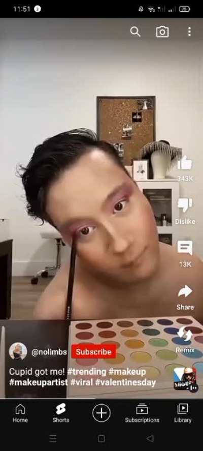 not afraid to show he's talent