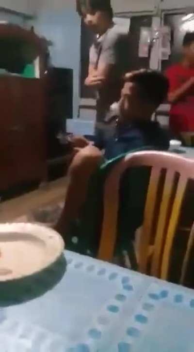 Father Catches His Son Smoking