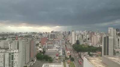 Por do sol de hoje.
