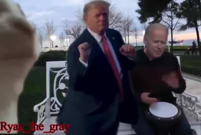Bailar con trump y Biden